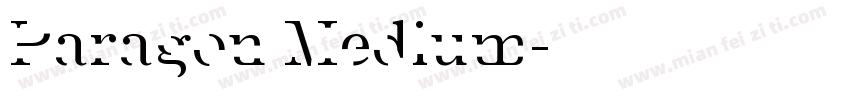 Paragon Medium字体转换